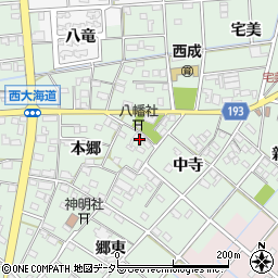 愛知県一宮市西大海道本郷22周辺の地図