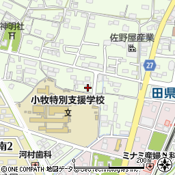愛知県小牧市久保一色1197周辺の地図