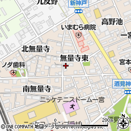 愛知県一宮市今伊勢町本神戸無量寺東27-2周辺の地図