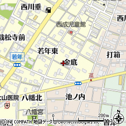 愛知県一宮市大赤見金底15周辺の地図