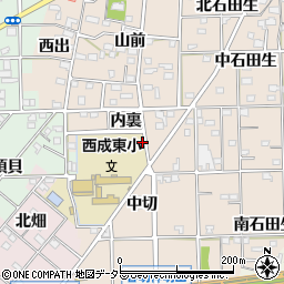 愛知県一宮市春明内裏周辺の地図