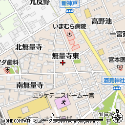 愛知県一宮市今伊勢町本神戸無量寺東25-1周辺の地図