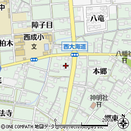 愛知県一宮市西大海道本郷123周辺の地図