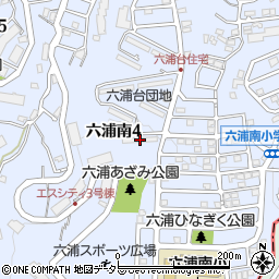 ＵＲ都市機構六浦台団地７号棟周辺の地図
