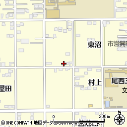 愛知県一宮市開明東沼11周辺の地図