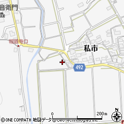 京都府福知山市私市（栗田）周辺の地図