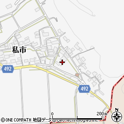 京都府福知山市私市稗田14周辺の地図