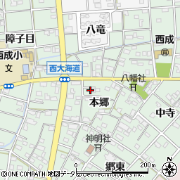 愛知県一宮市西大海道本郷53周辺の地図
