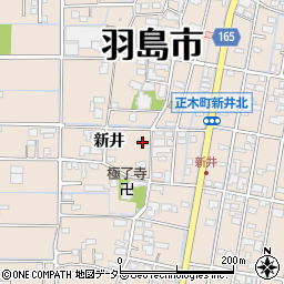 岐阜県羽島市正木町新井560周辺の地図