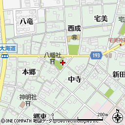愛知県一宮市西大海道本郷16周辺の地図