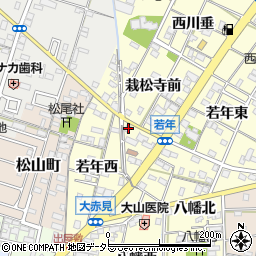 愛知県一宮市大赤見若年西643-2周辺の地図