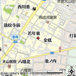 愛知県一宮市大赤見金底16周辺の地図