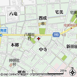 愛知県一宮市西大海道本郷15周辺の地図