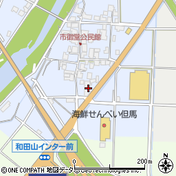 兵庫県朝来市和田山町市御堂98-1周辺の地図