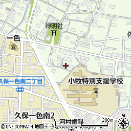 愛知県小牧市久保一色1760周辺の地図