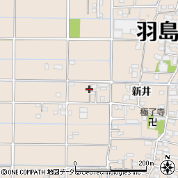 岐阜県羽島市正木町新井576周辺の地図