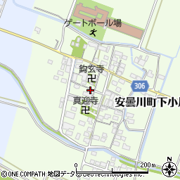 滋賀県高島市安曇川町下小川426周辺の地図