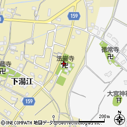 法巌寺周辺の地図