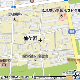 神奈川県平塚市袖ケ浜周辺の地図