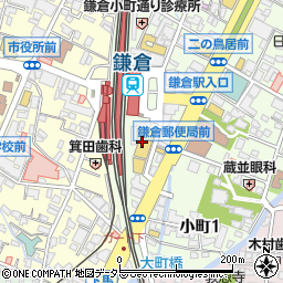 デコホーム東急ストア鎌倉駅前店周辺の地図