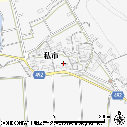 京都府福知山市私市西ケ端周辺の地図