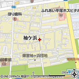 神奈川県平塚市袖ケ浜周辺の地図