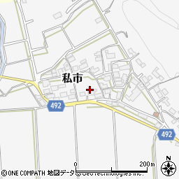 京都府福知山市私市（西ケ端）周辺の地図