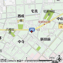 愛知県一宮市西大海道中寺22周辺の地図