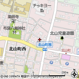 愛知県江南市北山町西259周辺の地図