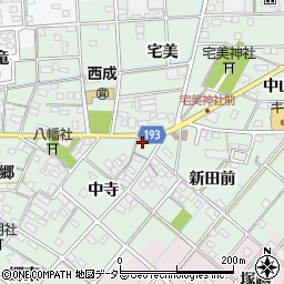 愛知県一宮市西大海道中寺24周辺の地図