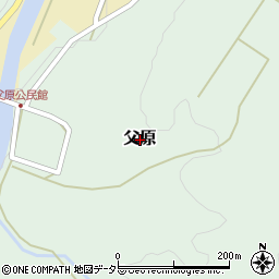 鳥取県西伯郡伯耆町父原周辺の地図