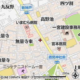 愛知県一宮市今伊勢町本神戸無量寺東38-1周辺の地図
