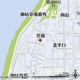 愛知県一宮市小信中島宮前周辺の地図