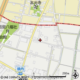 愛知県小牧市横内147周辺の地図