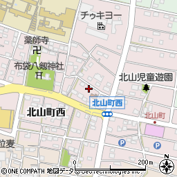 愛知県江南市北山町西258周辺の地図