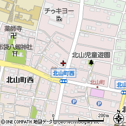 愛知県江南市北山町西222周辺の地図