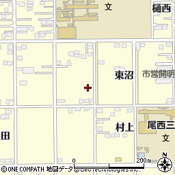 愛知県一宮市開明東沼13周辺の地図