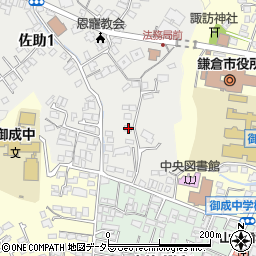 神奈川県鎌倉市佐助1丁目2-38周辺の地図
