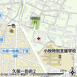 愛知県小牧市久保一色1764周辺の地図