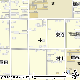 愛知県一宮市開明東沼13-1周辺の地図