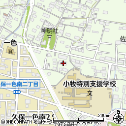 愛知県小牧市久保一色1757周辺の地図