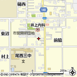 愛知県一宮市開明東沼82周辺の地図