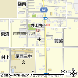 愛知県一宮市開明東沼82周辺の地図