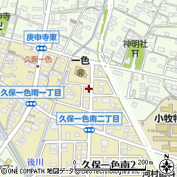 愛知県小牧市久保一色南2丁目40周辺の地図