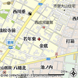 愛知県一宮市大赤見金底3周辺の地図