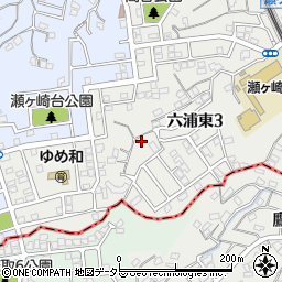 神奈川県横浜市金沢区六浦東3丁目19周辺の地図