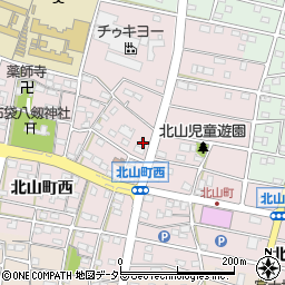 愛知県江南市北山町西221周辺の地図