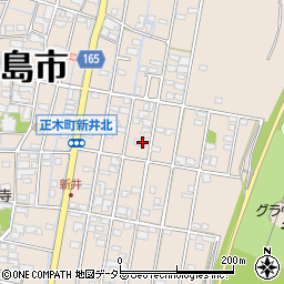 岐阜県羽島市正木町新井463周辺の地図