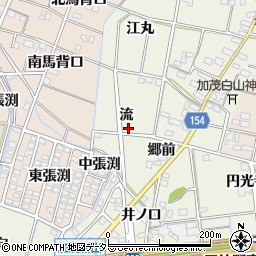 愛知県一宮市千秋町加茂流周辺の地図