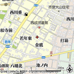 愛知県一宮市大赤見金底5周辺の地図